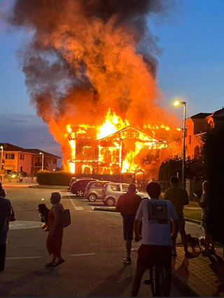 Palazzo a fuoco a Cherasco, evacuate due famiglie